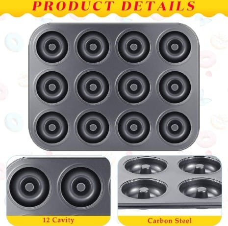 Tray | Donut Tray | 12 cavity Non stick donut tray in high quality |Mini donut tray for baking in original quality