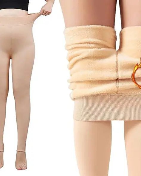 Winter Warm Thermal Fleece Thick Tights Women Slim Fit Leggings Pants