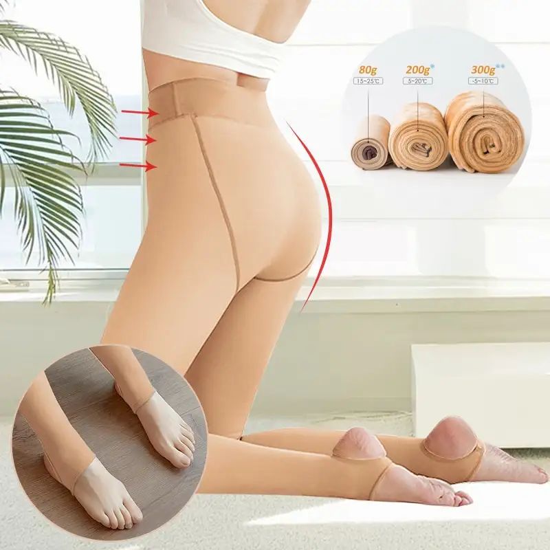 Winter Warm Thermal Fleece Thick Tights Women Slim Fit Leggings Pants