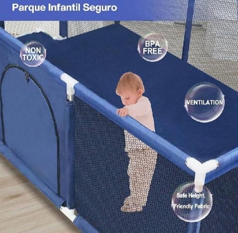 Baby Kids Playpen, Baby Playpen without Basketball and Football , Indoor and Outdoor Enclosed Playpen
