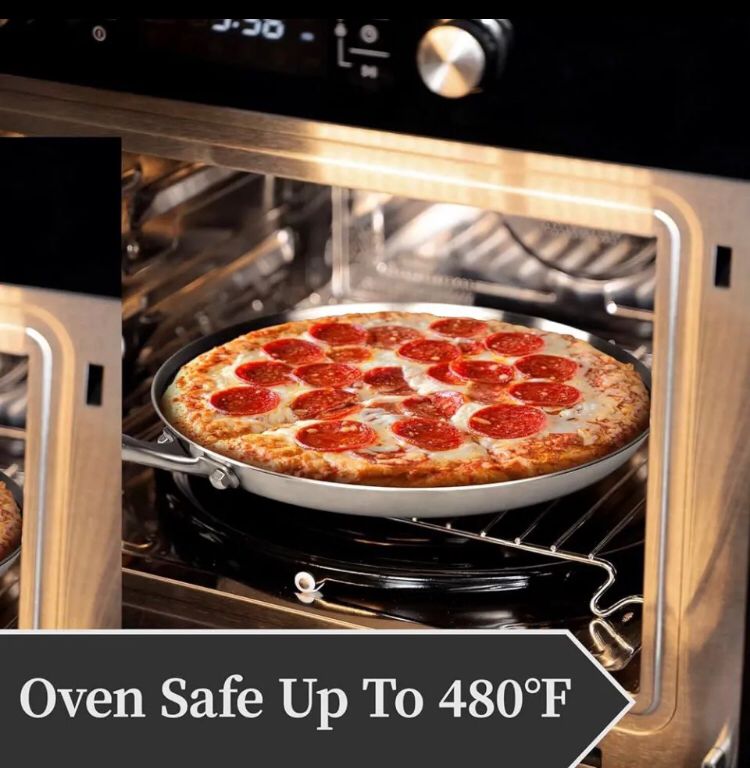 Stainless Steel Honeycomb Nonstick Crepe Pan, Tawa Dosa Tortilla Griddle Pan, Induction Compatible, PFOA Free